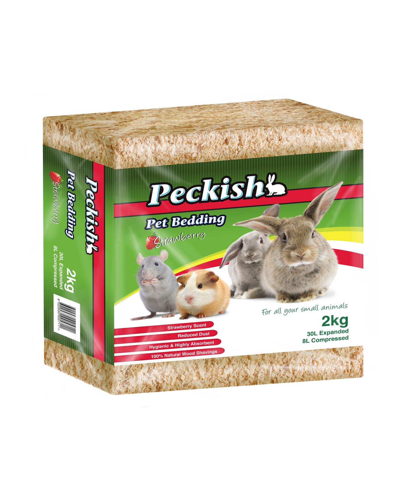 Peckish - Pet Bedding Strawberry (30L)