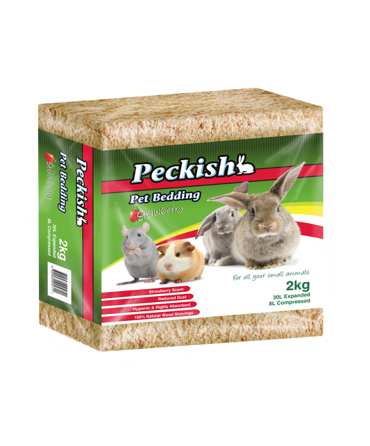 Peckish - Pet Bedding Strawberry (30L)