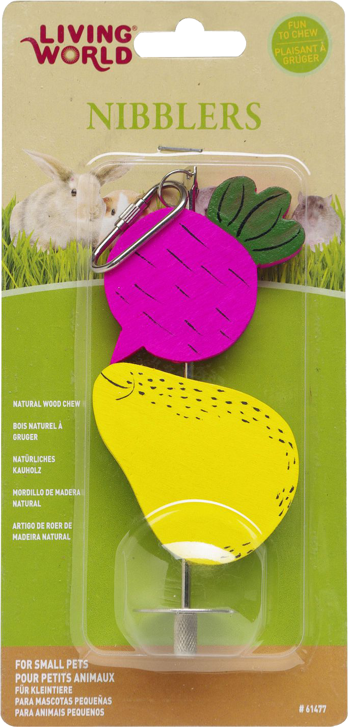 Living World - Beet and Pear on Stick Wood Chew