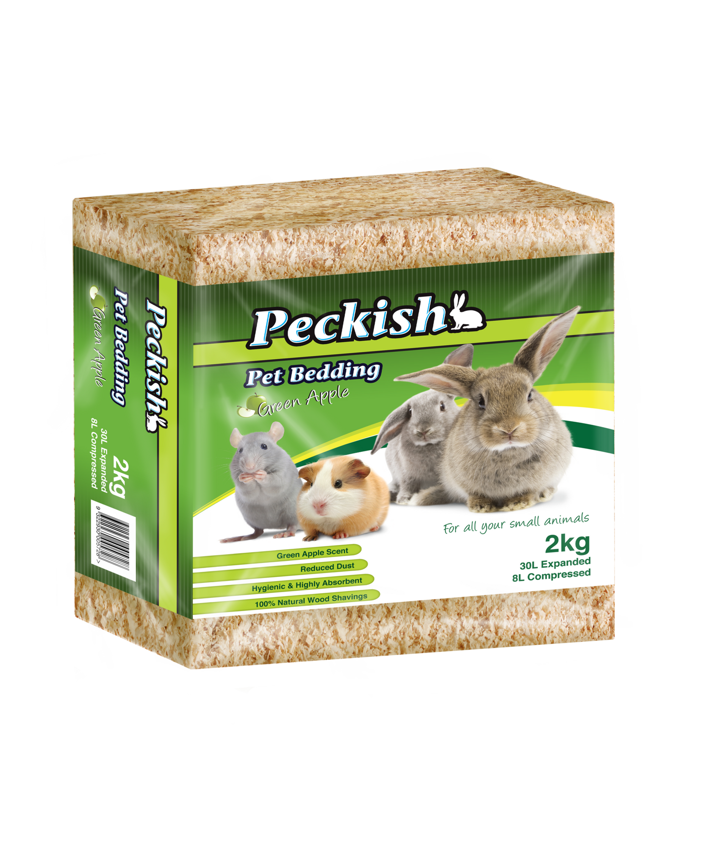 Peckish - Pet Bedding Green Apple (30L)